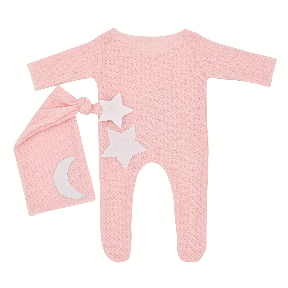 Baby Stars And Moon Knitted Jumpsuit