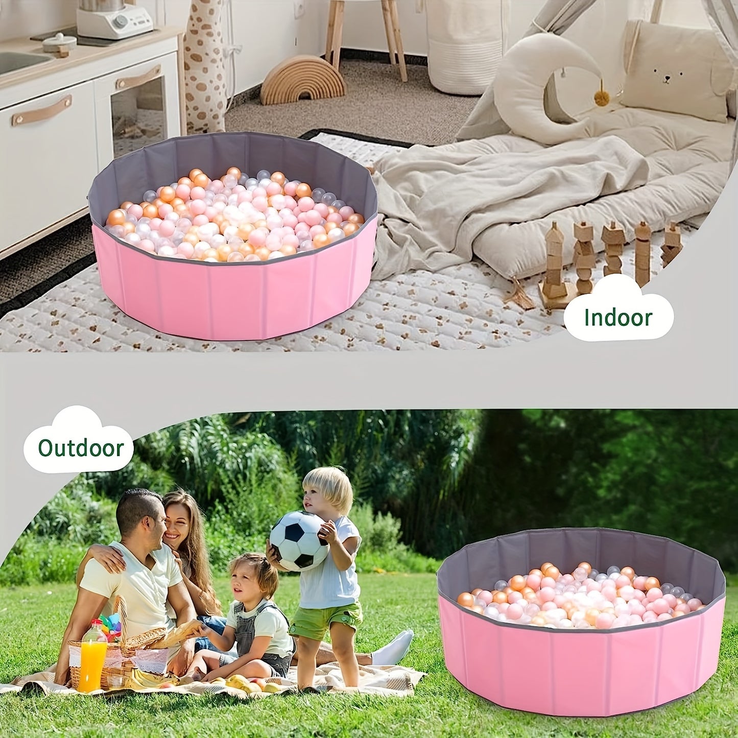 Foldable Ball Pit for Kids